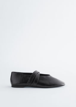 Bailarinas de cuero con tiras cruzadas - H&m фото 2