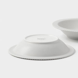 Тарелки Magistro Jarwah Lausanne, 550 мл, 21.3×4 см, глубокие, набор 2 шт., фарфор, серые