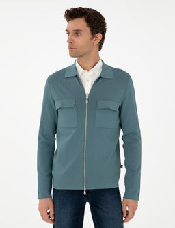 Мятный трикотажный кардиган стандартного кроя - Cacharel фото 3