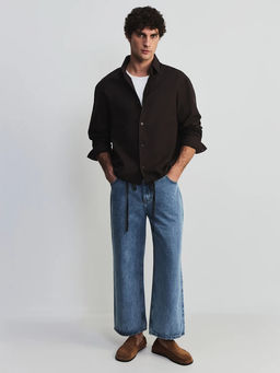 Укороченные джинсы широкие / Zarina  фото 6