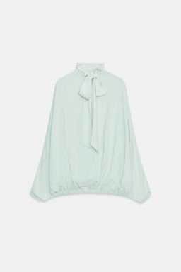 CAMISA LAZADA ZW COLLECTION / Verde agua - Zara фото 7