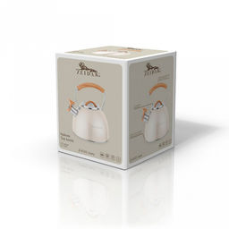 "Zeidan" Чайник из нержавеющей стали 2,5л, со свистком, фиксированная комбинированная ручка с покрытием soft-touch, индукционное капсулированное дно, курковый механизм, внешнее антипригарное покрытие, подарочная коробка (Китай)