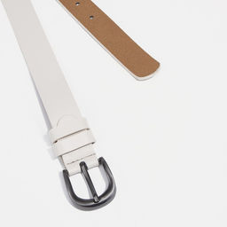 Ремень женский, ширина 3 см, винт, пряжка метал, цвет бежевый - Simaland фото 2