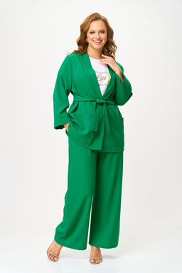 Костюм Anastasia Mak 1290 зеленый+молочный фото 6