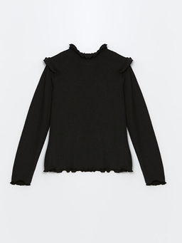 Dik Yaka K?z ?ocuk Ti??rt - Waikiki фото 2