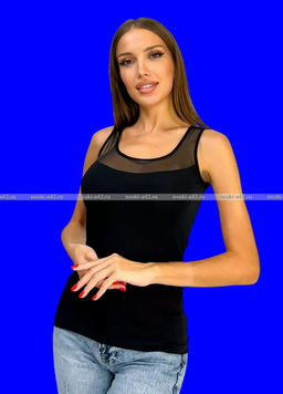 Цена за 1 шт. Майки женские Miss Emma Турция Кружево арт. 9133 черные