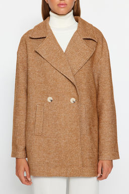 Trendyolmilla Camel Oversize Genis Kesim Kase Kaban TWOAW24KB00091  фото 4
