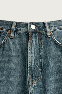 BERMUDA DENIM LOOSE FIT / Azul / Verde - Zara фото 8