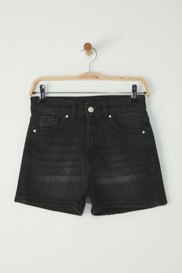 TRENDYOLMILLA Siyah Mini Denim Sort TWOSS25SR00147  фото 5