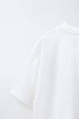 CAMISETA ESTAMPADO VARSITY / Blanco roto - Zara фото 4