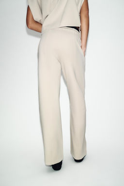 INTERLOCK STRAIGHT-LEG TROUSERS - Zara фото 4