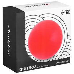 Фитбол ONLYTOP, d=85 см, 1400 г, антивзрыв, зелёный