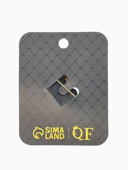 Брошь "Калибри", цветная в чернёном золоте