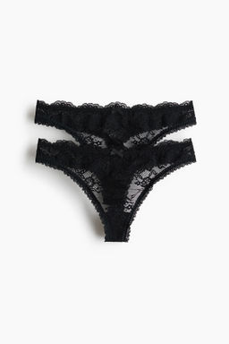 Pack de 2 bragas thong de encaje - H&m фото 2