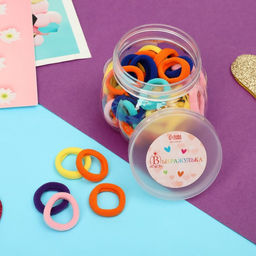 Резинка для волос Плюшка (набор 50 шт) ассорти, 2 см, микс - Выбражулька фото 2