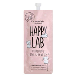 Happy Lab Очищающая маска для молодой кожи с розовой глиной / Pink Clay Cleansing Mask, 20 мл 2522