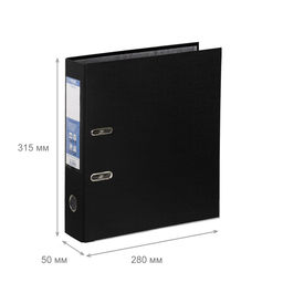 Expert Complete Регистратор PVC, мет.уг. 50 мм 10 шт. Premier A4 арочный механ. лён черный EC1022115