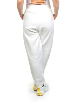 M053 WHITE Брюки спортивные женские на флисе (100% хлопок) 7986 - Fashion фото 5
