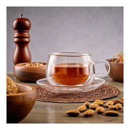 Чайная пара Walmer Viscount с двойными стенками, 0.23 л, цвет прозрачный  фото 7