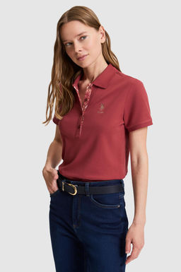 Kad_n Fu_ya Polo Yaka Basic Ti__rt