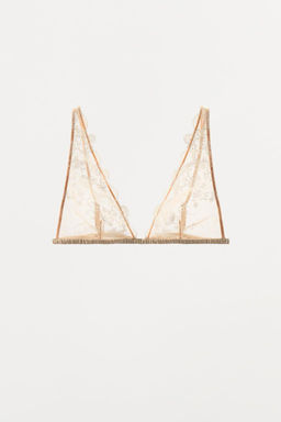 MESH LACE TRIANGLE BRA - Zara фото 5