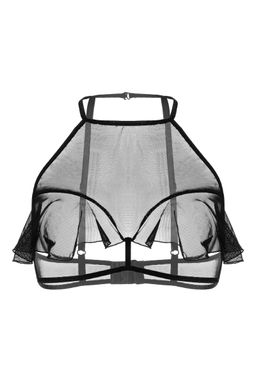 Эротический бралетт Erolanta Karen с открытой грудью, черный (50-52)  фото 7