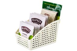 Органайзер 18*13,5*12 см Лофт слоновая кость с перегородками широкий (модель - 6720/26) - Elan gallery фото 8