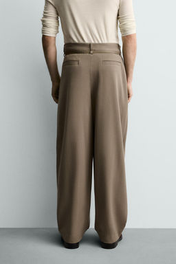 BALLOON FIT TROUSERS WITH PLEATS AND BELT - Zara фото 24