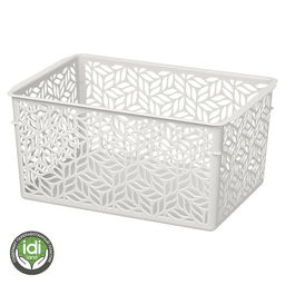 Цена за 2 шт. Корзина для хранения универсальная "Linden" светло-серый 3,2л, 23*16*11 см