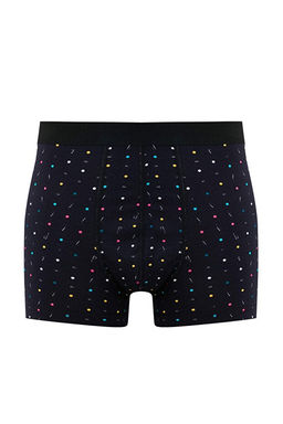 Siyah 3l_ Paket Desenli/D_z Pamuklu Boxer TMNAW25BX00009 - Trendyolmilla фото 2