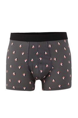 Cok Renkli 3lu Paket Desenli/Duz Pamuklu Boxer TMNAW25BX00009 - Trendyolmilla фото 5