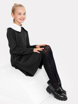 Цена за 3 пары! Колготки детские в черном оттенке