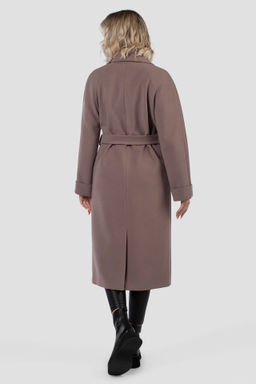 01-11971 Пальто женское демисезонное (пояс) - El podio фото 5