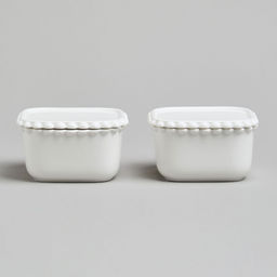 НАБОР ИКОРНИЦ LEFARD PEARL С КРЫШКАМИ 2 ШТ. КВАДРАТ. 10*5,5 СМ 200 МЛ