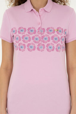 Женская розовая футболка Неожиданная скидка в корзине - U.s. polo assn фото 6