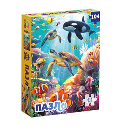 Цена за 2 шт. Пазл «Морские глубины», 104 элемента