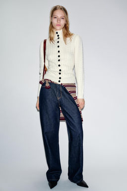 CABLE-KNIT CARDIGAN
