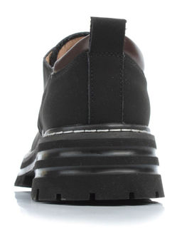 03-P8204-2 BLACK Полуботинки женские (натуральная кожа, нубук)