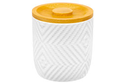 Банка д/сыпучих продуктов 450 мл 9,5*9,5*10,5 см + бамбук. крышка с силик. упл. - Elan gallery фото 7