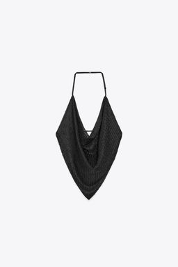 BEADED DRAPED TOP - Zara фото 14