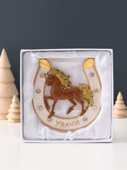 Подкова-оберег Удачи, панно на стену, 10.5?10.5?0.05 см, эмаль, стразы - Simaland фото 4