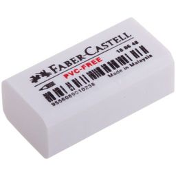 Ластик Faber-Castell "PVC-Free" (188648) каучук, прямоугольный, 31*16*11мм