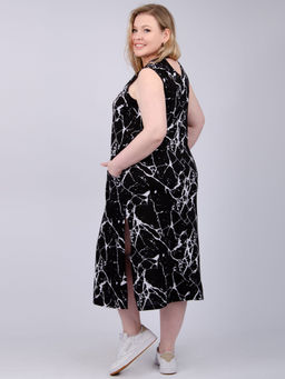 Сарафан "Сити 6" чёрный, трикотаж