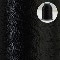Цена за 5 шт. Нитки обувные, 170 Л, 150 м, цвет чёрный