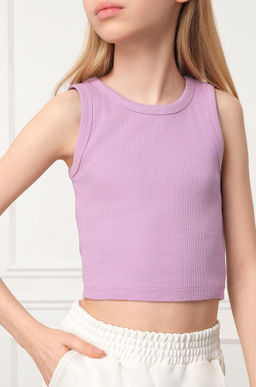 Майка-топ в рубчик для девочки Happyfox