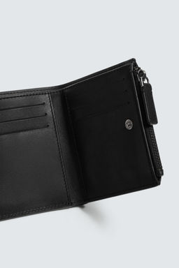 CARTERA MONEDERO PIEL / Negro - Zara фото 3