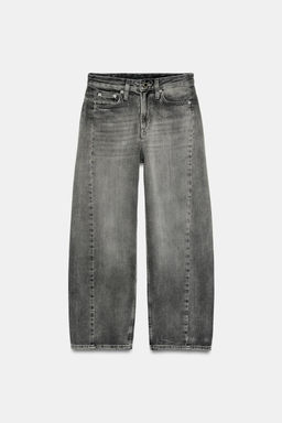 JEANS ZW COLLECTION ANKLE RELAXED TIRO MEDIO / Gris - Zara фото 5