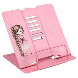 Подставка для книг и учебников Феникс+, арт.73006/ 24 ДЕВОЧКА С КОСОЙ (19x20x15.5 см, окрашенный чёр