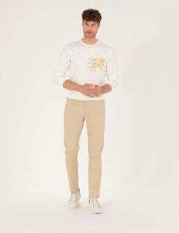 Camel Regular Fit Basic Kanvas Pantolon