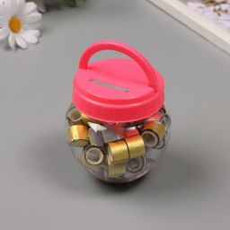 Клейкая лента пластик в банке «Глори. Золото, серебро», набор 40 шт., 1.2 см, дл.0.9 м, 7×7×9 см